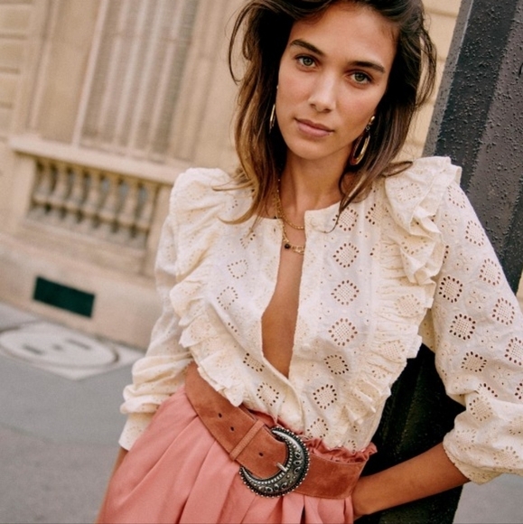 Sezane Boby Shirt size 38 NWT - Picture 1 of 10